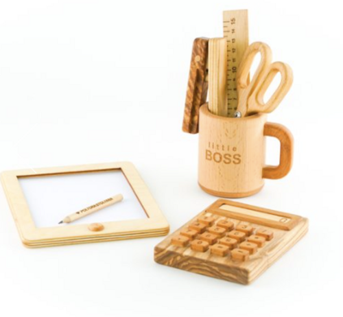 Wooden Pretend and Play Office Set
